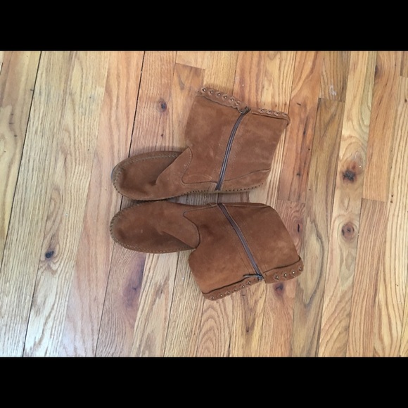 Vintage MINNETONKA brown suede boots❤️ - Picture 3 of 6